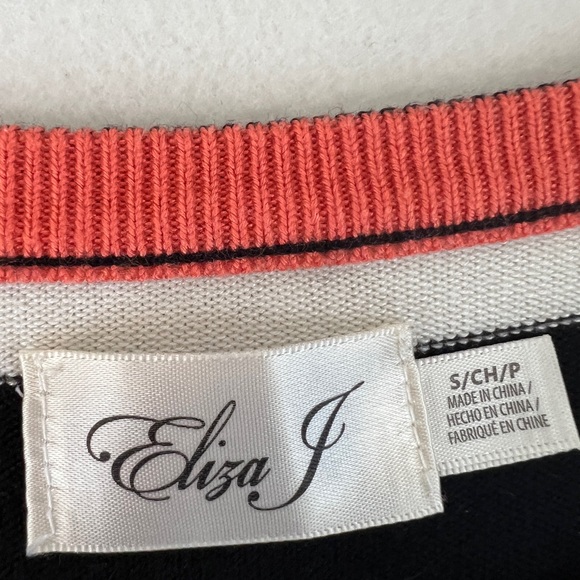 Elija J Stripe Fit and Flare Sweater Dress Size S/CH/P - Picture 6 of 6